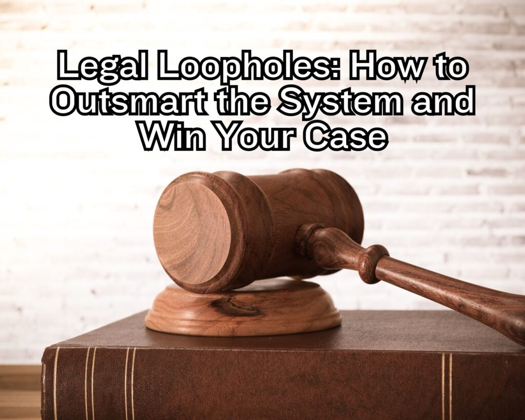 Legal Loopholes: How to Outsmart the System and Win Your Case