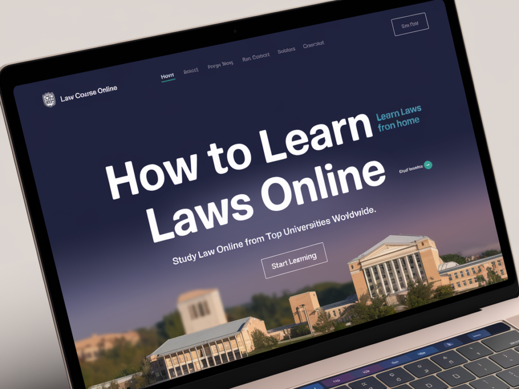 Learning Laws Online: Harnessing the Digital Era for Legal Education