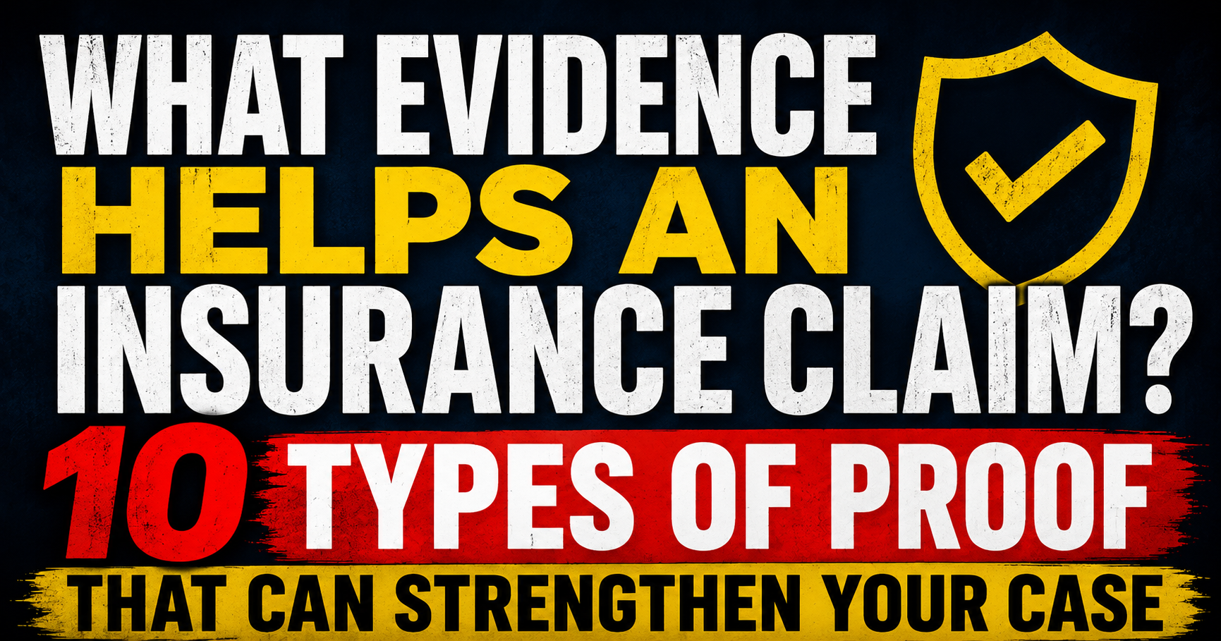 10 Types of Proof That Can Strengthen Your Insurance Claim Case
