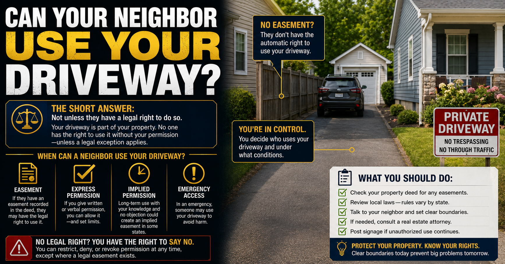 Can Your Neighbor Use Your Driveway?
