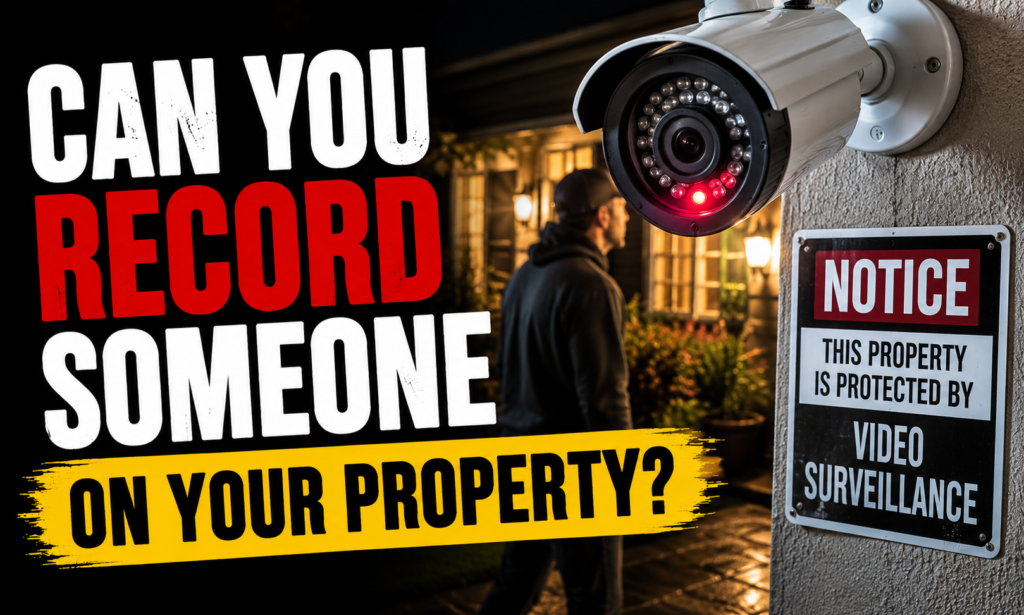 Can You Record Someone on Your Property?