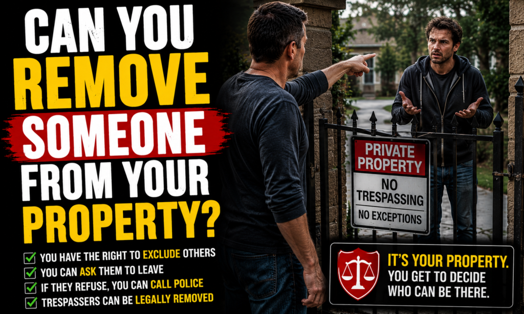 Can You Remove Someone From Your Property?