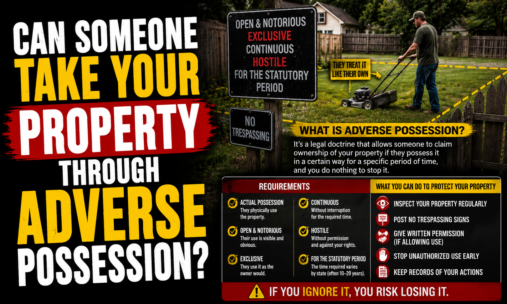 Can Someone Take Your Property Through Adverse Possession?