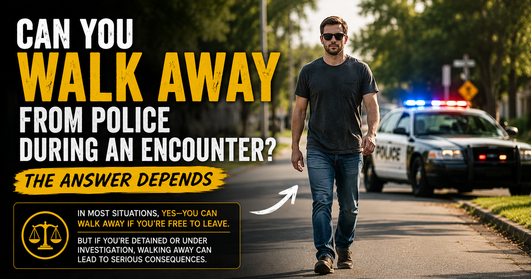 Can You Walk Away From Police During an Encounter? The Answer Depends
